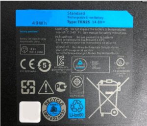 Dell TKN25 Laptop Battery 2