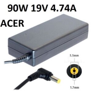 ACER Laptop Power Adapter Charger 19V 4.74A 5.5mm 1.7mm