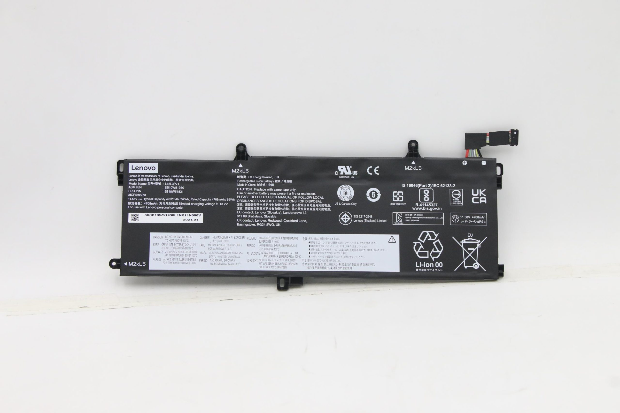 Original Lenovo X280 Laptop Battery