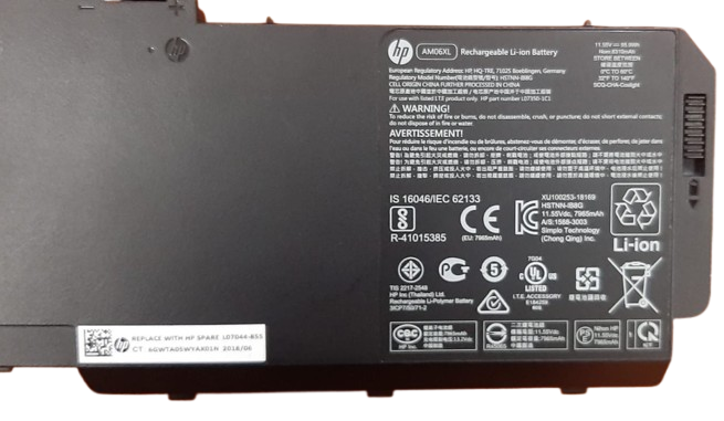 HP ZBook 17 G5 Series Battery-AM06XL