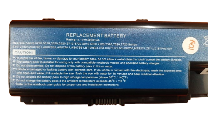 Acer Aspire 5520 Battery