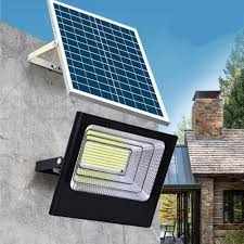 500W Solar Floodlight with Panel and Remote