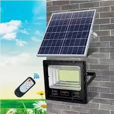 500W Solar Floodlight with Panel and Remote