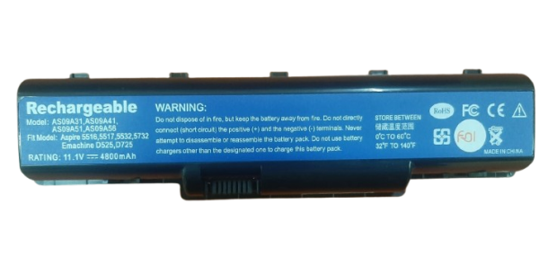 Acer D725 Laptop Battery for Acer Emachine D525, D725, D620, E525, E627, E725