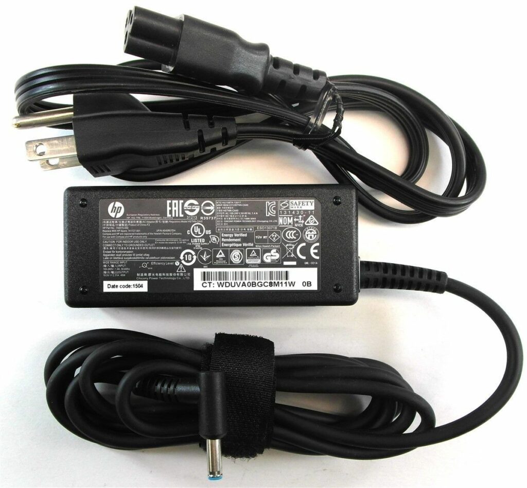 HP 19.5V-2.31A Blue Pin Laptop Adapter