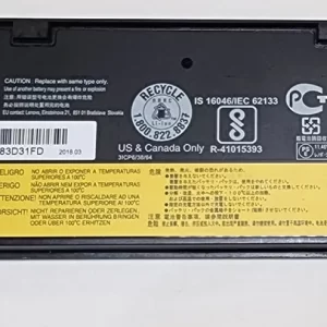 Lenovo Thinkpad T470 T480 3 cell Battery