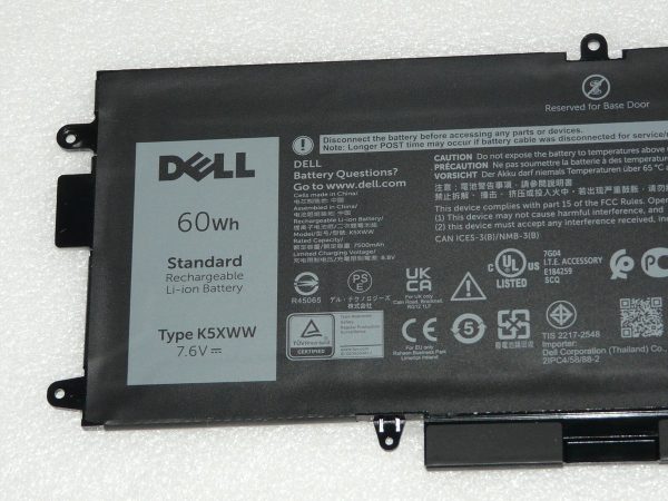 Original Dell Latitude 13 7389 7390 5289 Battery Specifications: