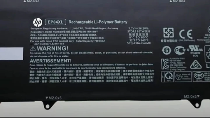 HP Dragonfly G1 G2 EP04XL Original Battery