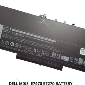 Dell J60J5 Replacement Battery E7470 E7270