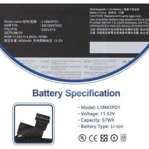 Original Lenovo L18M3PD1 Battery