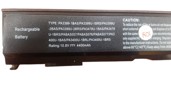 Toshiba PA3399U PA3400U Laptop Battery
