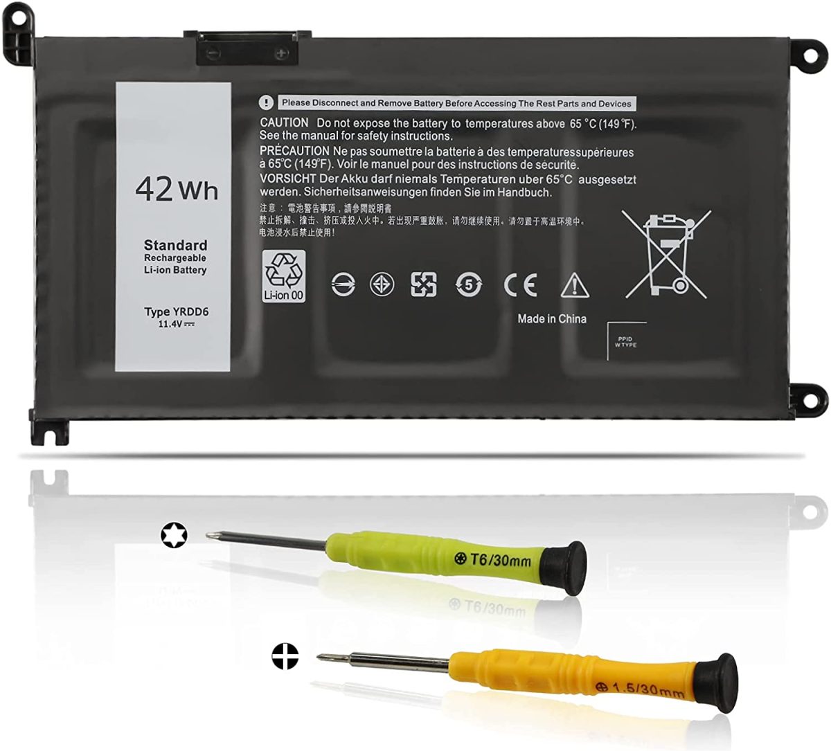 Replacement Dell YRDD6 Battery for Inspiron 14 5482 - Image 2