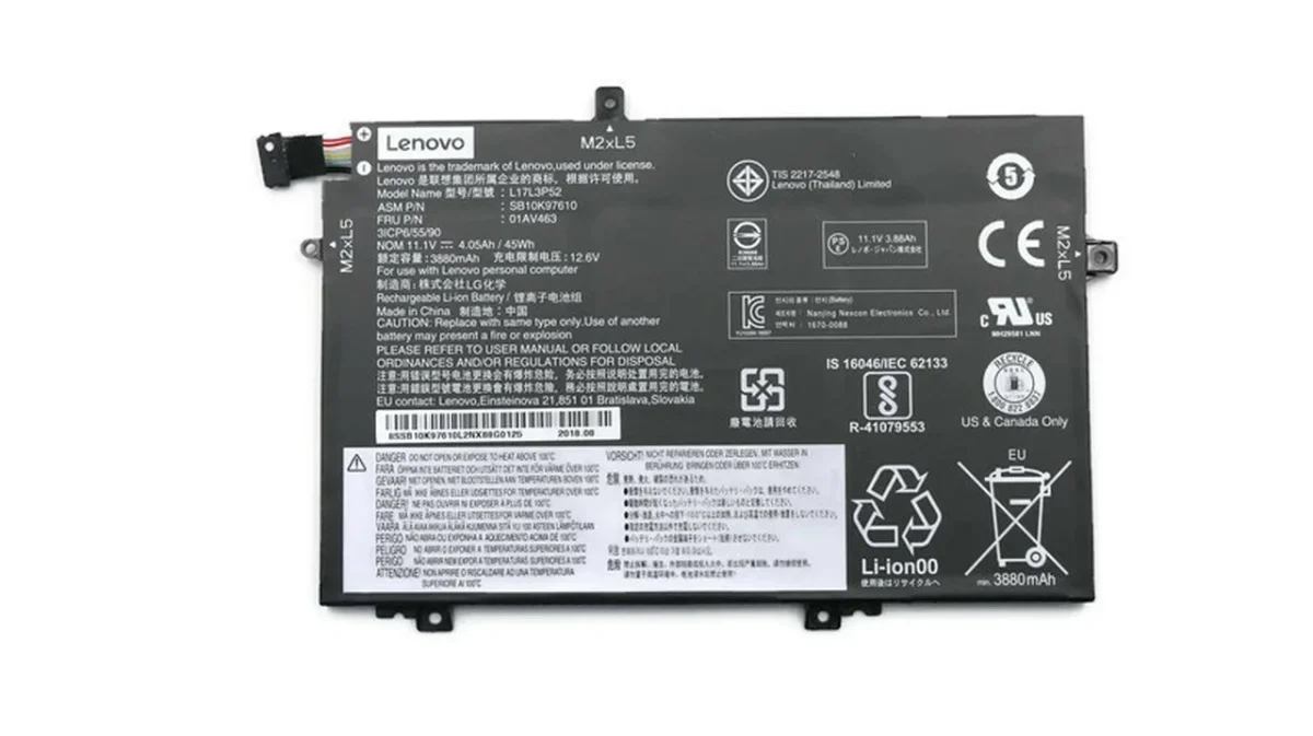 Original Lenovo E480 Laptop Battery (L17L3P51) - Image 2